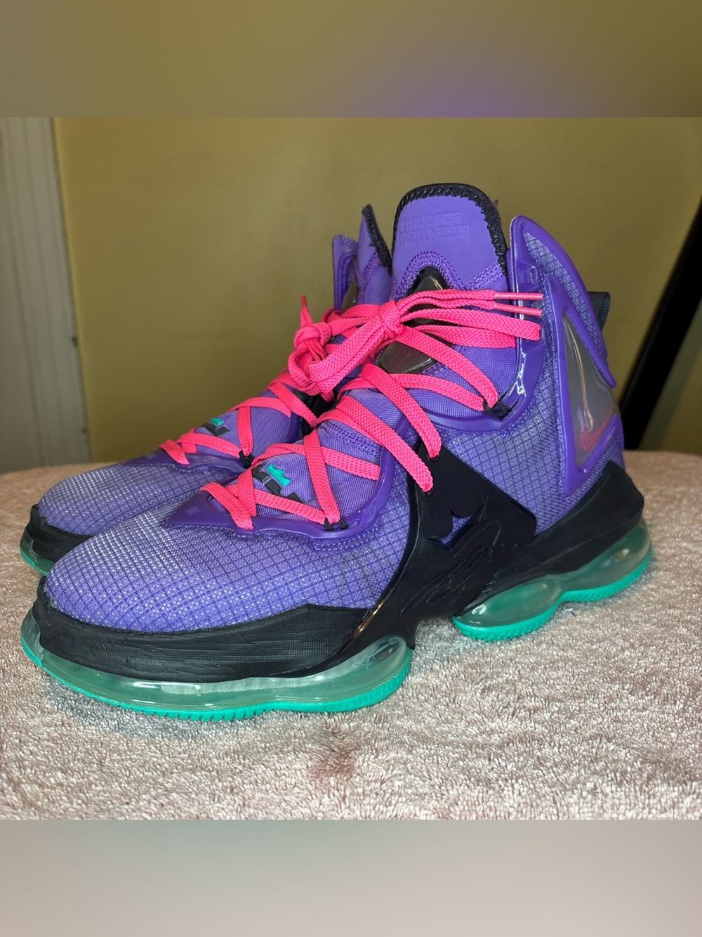 Nike Lebron James 19 DJ Lebron (CZ0203-500) Purple Sneakers Men Size 11.5